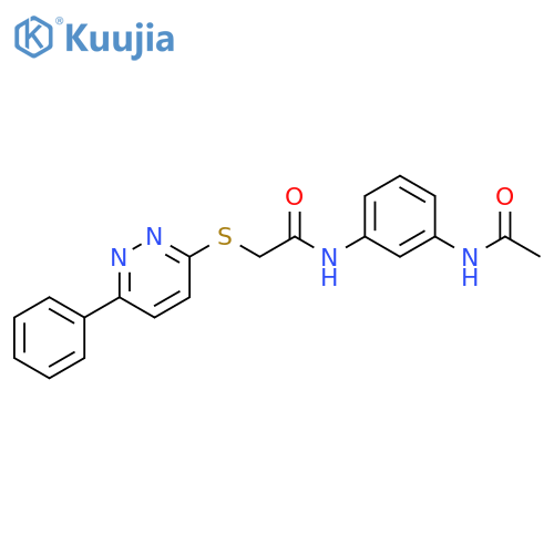 N-(3-acetamidophenyl)-2-(6-phenylpyridazin-3-yl)sulfanylacetamide structure