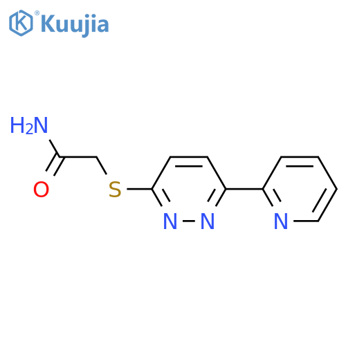 2-{6-(pyridin-2-yl)pyridazin-3-ylsulfanyl}acetamide structure