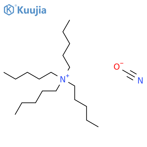 1-Pentanaminium, N,N,N-tripentyl-, cyanate structure