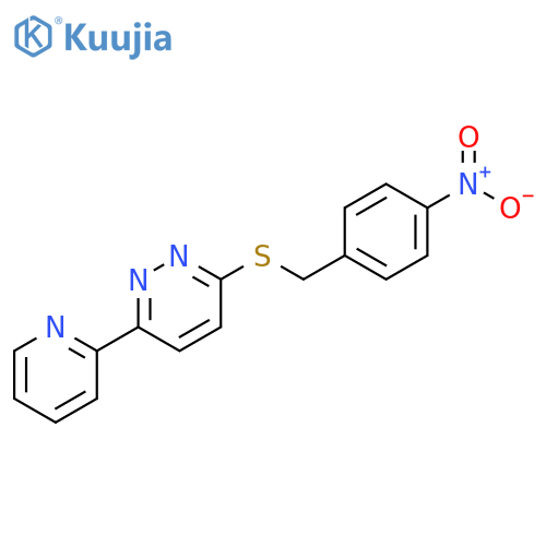 3-{(4-nitrophenyl)methylsulfanyl}-6-(pyridin-2-yl)pyridazine structure