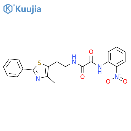 N-2-(4-methyl-2-phenyl-1,3-thiazol-5-yl)ethyl-N'-(2-nitrophenyl)ethanediamide structure