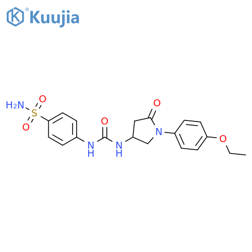 3-1-(4-ethoxyphenyl)-5-oxopyrrolidin-3-yl-1-(4-sulfamoylphenyl)urea structure