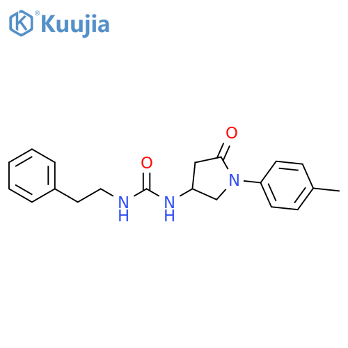 3-1-(4-methylphenyl)-5-oxopyrrolidin-3-yl-1-(2-phenylethyl)urea structure