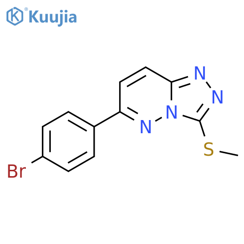 6-(4-bromophenyl)-3-(methylsulfanyl)-1,2,4triazolo4,3-bpyridazine structure