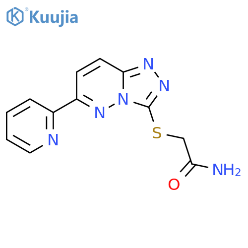 2-{6-(pyridin-2-yl)-1,2,4triazolo4,3-bpyridazin-3-ylsulfanyl}acetamide structure