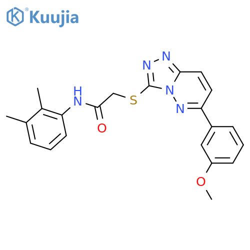 N-(2,3-dimethylphenyl)-2-{6-(3-methoxyphenyl)-1,2,4triazolo4,3-bpyridazin-3-ylsulfanyl}acetamide structure