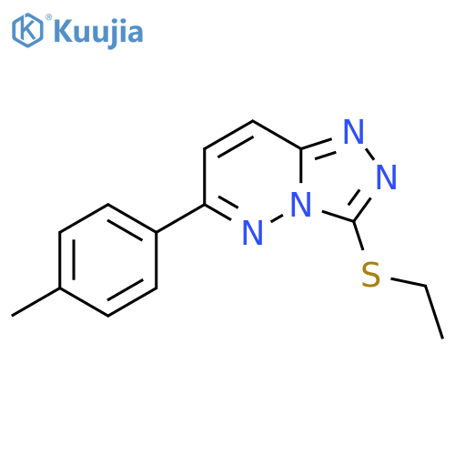 3-(ethylsulfanyl)-6-(4-methylphenyl)-1,2,4triazolo4,3-bpyridazine structure