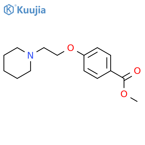 Benzoic acid, 4-[2-(1-piperidinyl)ethoxy]-, methyl ester structure
