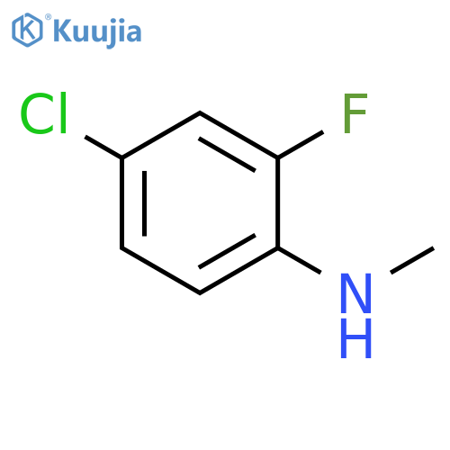 4-chloro-2-fluoro-N-Methylaniline structure