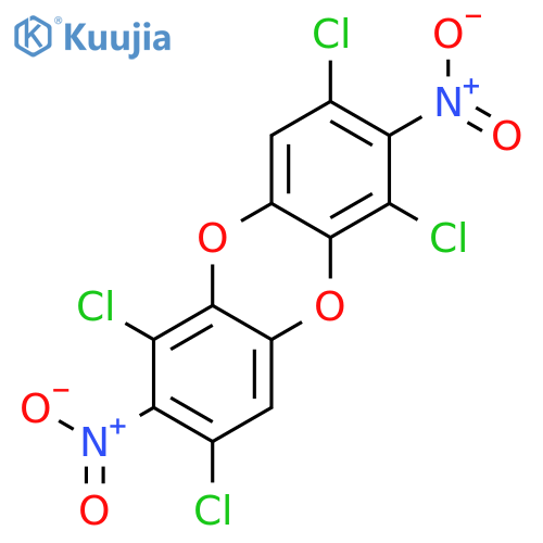 1,3,6,8-Tetrachloro-2,7-dinitro-dibenzo1,4dioxin structure