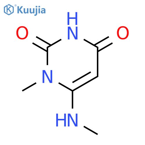 2,4(1H,3H)-Pyrimidinedione, 1-methyl-6-(methylamino)- structure
