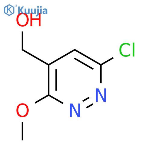 (6-chloro-3-methoxy-pyridazin-4-yl)methanol structure
