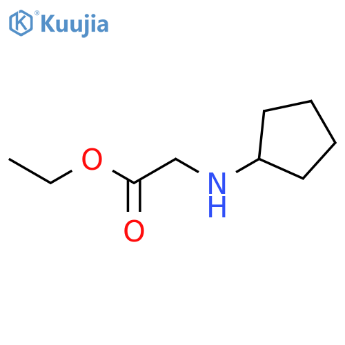 ethyl 2-(cyclopentylamino)acetate structure