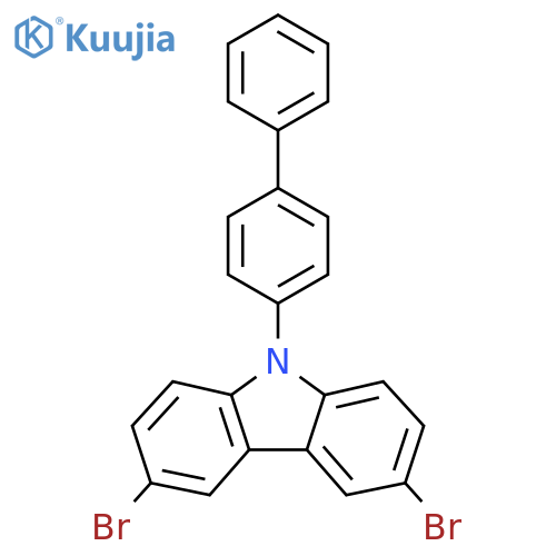 9-([1,1'-Biphenyl]-4-yl)-3,6-dibromo-9H-carbazole structure