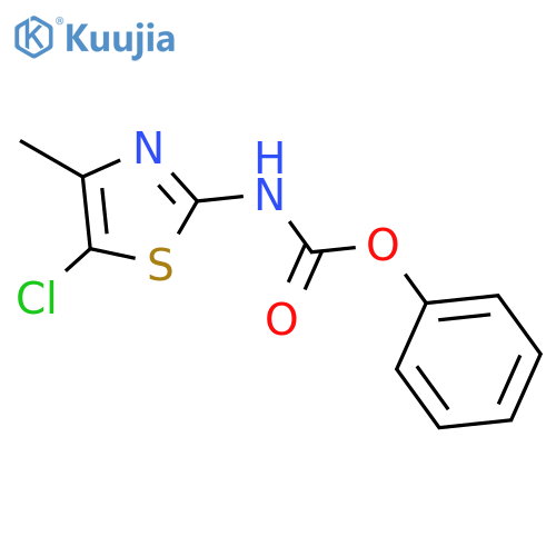 Phenyl (5-chloro-4-methylthiazol-2-yl)carbamate structure