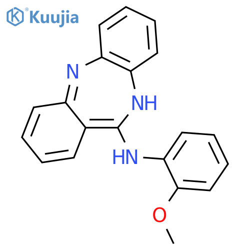 5H-DIBENZO[B,E][1,4]DIAZEPIN-11-AMINE, N-(2-METHOXYPHENYL)- structure