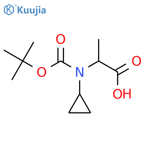 Dicyclohexylamine 2-((tert-butoxycarbonyl)amino)-3-cyclopropylpropanoate structure