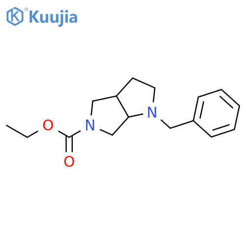 cis-1-Benzyl-5-ethoxycarbonylhexahydropyrrolo3,4-bpyrrole structure
