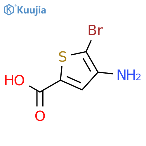 4-Amino-5-bromo-2-thiophenecarboxylic acid structure