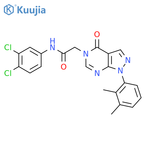 N-(3,4-dichlorophenyl)-2-1-(2,3-dimethylphenyl)-4-oxo-1H,4H,5H-pyrazolo3,4-dpyrimidin-5-ylacetamide structure