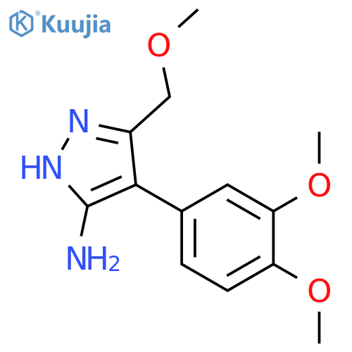 4-(3,4-dimethoxyphenyl)-3-(methoxymethyl)-1H-pyrazol-5-amine structure