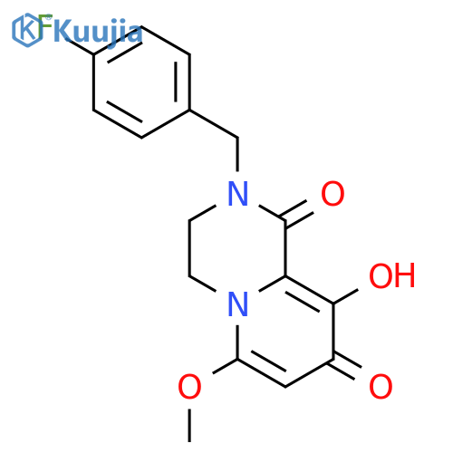 2-(4-Fluorobenzyl)-9-hydroxy-6-methoxy-3,4-dihydro-1H-pyrido[1,2-a]pyrazine-1,8(2H)-dione structure