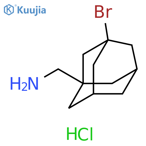 (3-bromoadamantan-1-yl)methanamine hydrochloride structure