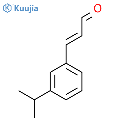 3-3-(propan-2-yl)phenylprop-2-enal structure