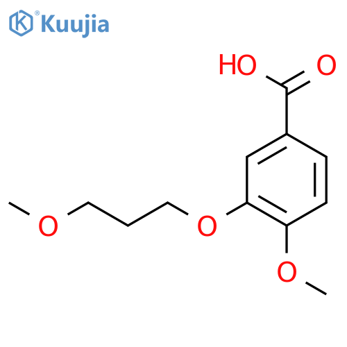 4-Methoxy-3-(3-methoxypropoxyl)benzoicacid structure