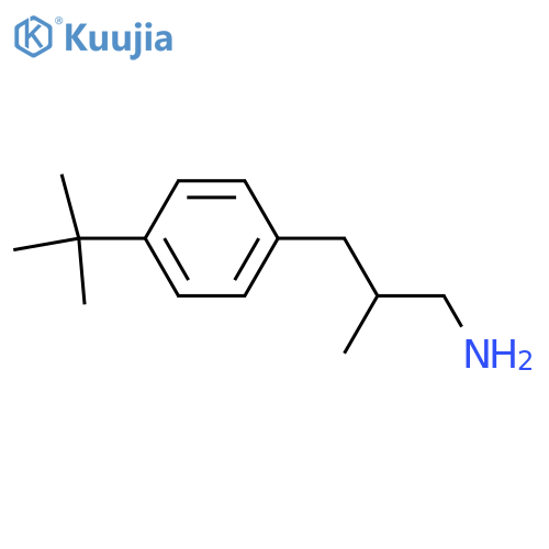 Benzenepropanamine,4-(1,1-dimethylethyl)-b-methyl- structure