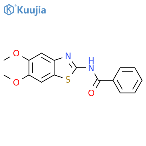 N-(5,6-dimethoxy-1,3-benzothiazol-2-yl)benzamide structure