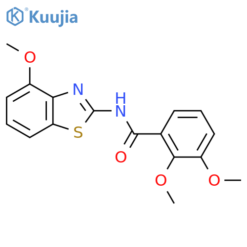 2,3-dimethoxy-N-(4-methoxy-1,3-benzothiazol-2-yl)benzamide structure