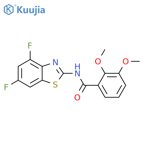 N-(4,6-difluoro-1,3-benzothiazol-2-yl)-2,3-dimethoxybenzamide structure