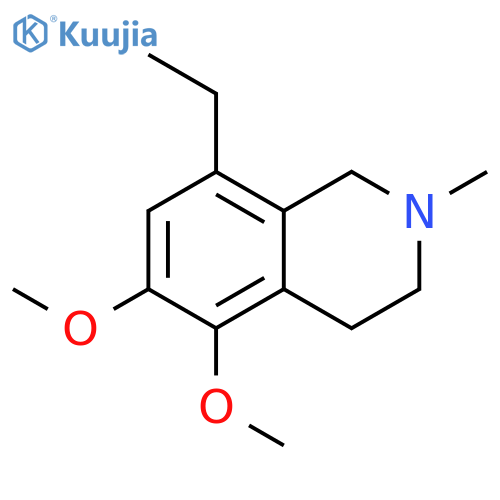 Isoquinoline, 8-ethyl-1,2,3,4-tetrahydro-5,6-dimethoxy-2-methyl- structure