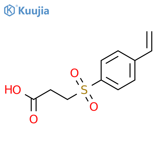 Propanoic acid, 3-[(4-ethenylphenyl)sulfonyl]- structure