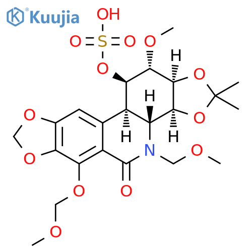 (3aS,3bR,10bR,11R,12R,12aS)-3b,4,10b,11,12,12a-Hexahydro-12-methoxy-6-(methoxymethoxy)-4-(methoxymethyl)-2,2-dimethyl-11-(sulfooxy)bis[1,3]dioxolo[4,5-c:4′,5′-j]phenanthridin-5(3aH)-one structure