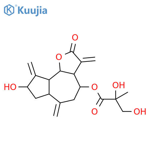 3,8-Dihydroxy-4(15),10(14),11(13)-guaiatrien-12,6-olide; (1α,3β,5α,6α,8α)-form, 8-O-(2,3-Dihydroxy-2-methylpropanoyl) structure