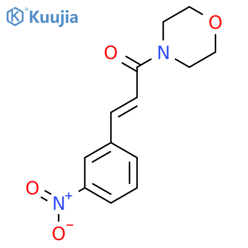 (2E)-1-(morpholin-4-yl)-3-(3-nitrophenyl)prop-2-en-1-one structure