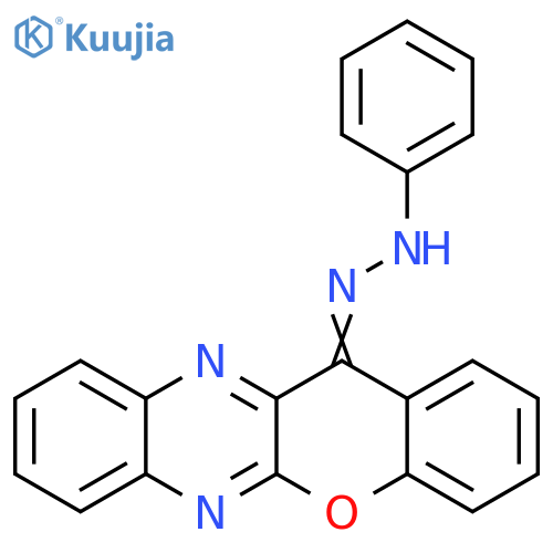 12H-[1]Benzopyrano[2,3-b]quinoxalin-12-one, phenylhydrazone structure