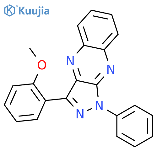 1H-Pyrazolo[3,4-b]quinoxaline, 3-(2-methoxyphenyl)-1-phenyl- structure
