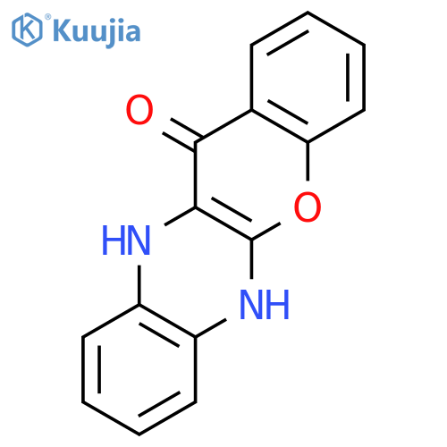 12H-[1]Benzopyrano[2,3-b]quinoxalin-12-one, 6,11-dihydro- structure