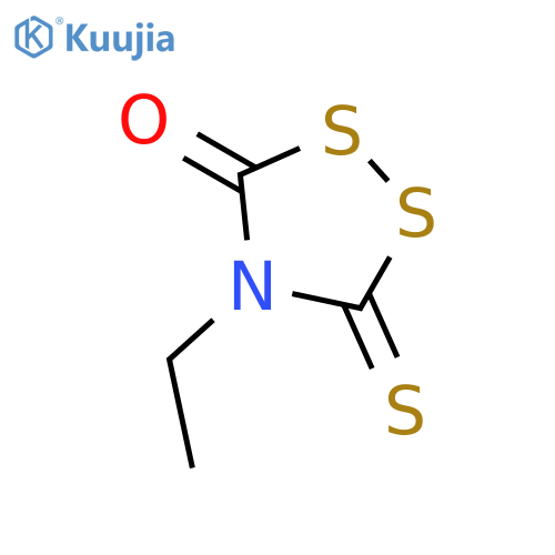 1,2,4-Dithiazolidin-3-one, 4-ethyl-5-thioxo- structure