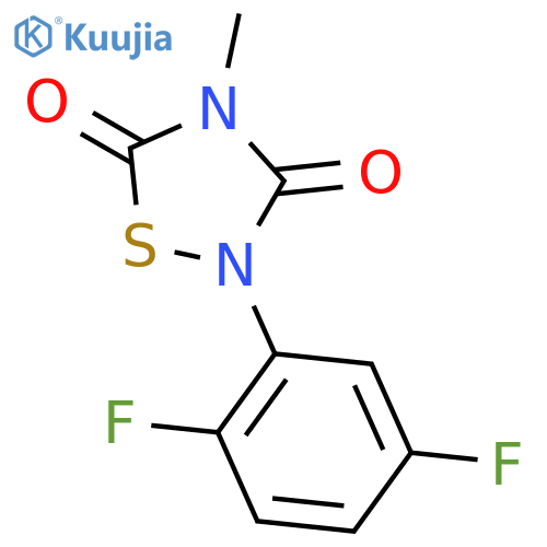 1,2,4-Thiadiazolidine-3,5-dione, 2-(2,5-difluorophenyl)-4-methyl- structure