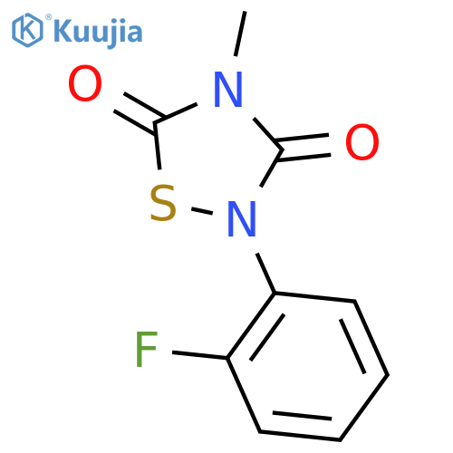 1,2,4-Thiadiazolidine-3,5-dione, 2-(2-fluorophenyl)-4-methyl- structure