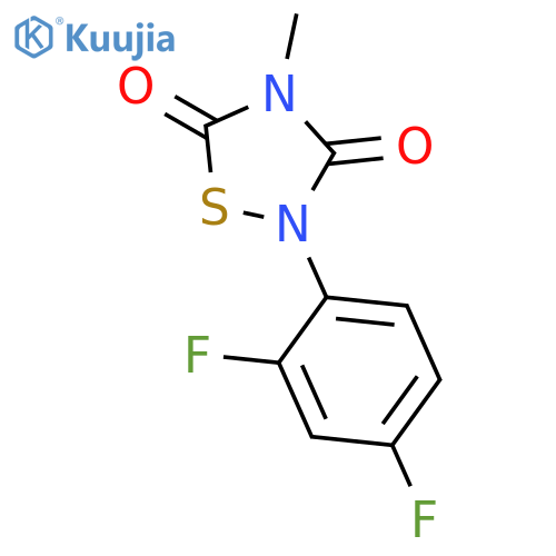 1,2,4-Thiadiazolidine-3,5-dione, 2-(2,4-difluorophenyl)-4-methyl- structure