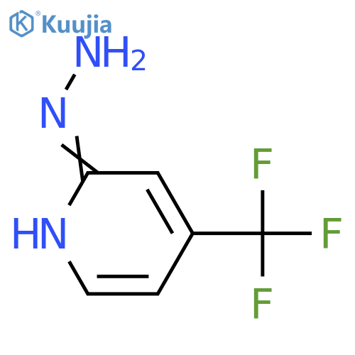 2-Hydrazinyl-4-(trifluoromethyl)pyridine structure
