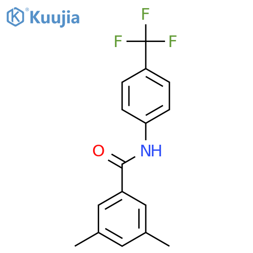 3,5-dimethyl-N-[4-(trifluoromethyl)phenyl]benzamide structure