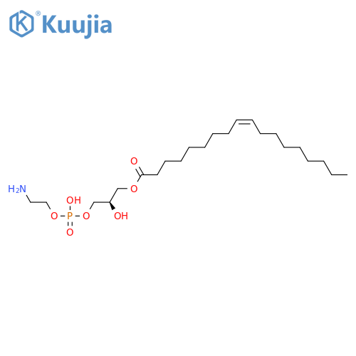 1-oleoyl-2-hydroxy-sn-glycero-3-phosphoethanolamine structure