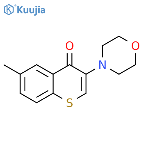6-methyl-3-(morpholin-4-yl)-4H-thiochromen-4-one structure