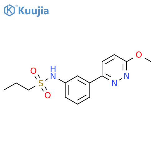 N-3-(6-methoxypyridazin-3-yl)phenylpropane-1-sulfonamide structure